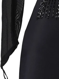 Robe de danse latine Robes de Strass Femmes Noir Épaule Opond Bullcon Sexy Polyester Robe Danse Porter