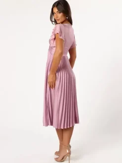 Robe de demoiselle d'honneur courte élastique en soie comme du Satin manches courtes fermeture éclair col en v robes de soirée de mariage