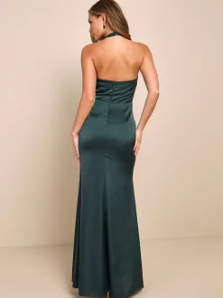 Robe de demoiselle d'honneur dos nu sirène robes longues de fête de mariage