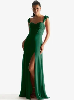 Robe de demoiselle d'honneur gaine longueur au sol fermeture éclair en mousseline de soie robes formelles