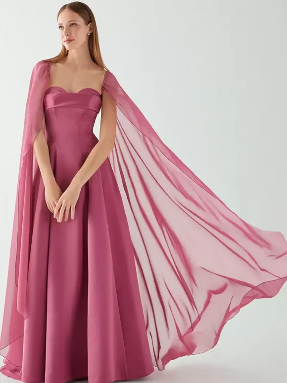 Robe de demoiselle d'honneur ligne a longueur au sol fermeture éclair tissu satiné robe de soirée de mariage