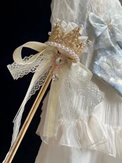 Robe de Mariée Lolita Accessoires Lolita Ecru Blanc Polyester Accessoire Divers