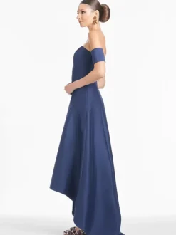Robe de mariée pour mère de la mariée décolleté manches courtes ligne A plissée longueur au sol robes d'invitées pour mariage