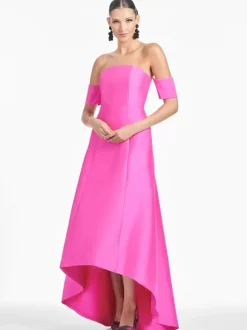 Robe de mariée pour mère de la mariée décolleté manches courtes ligne A plissée longueur au sol robes d'invitées pour mariage
