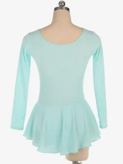 Robe de patinage Aqua Polyester Bodycon manches longues Costumes de danse