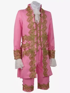 Robe de Prince de palais pour hommes Costume de Performance Costume rétro médiéval Bourgogne