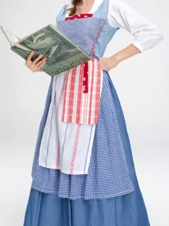 Robe de servante médiévale costume de théâtre vintage long costumes de fête de la bière costumes d'Halloween