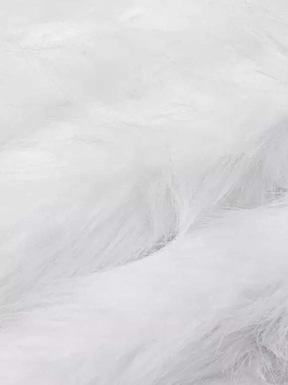 Robe de soirée blanche en polyester sans manches à bretelles et col montant