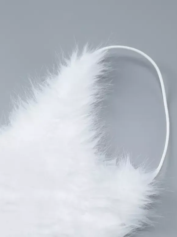 Robe de soirée blanche en polyester sans manches à bretelles et col montant