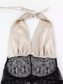 Robe de soirée maxi kaki dos nu à découpes robe sexy semi-formelle