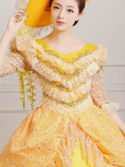 Robe de soirée vintage pour femme tenue de cour noble victorienne costume de cosplay robe de bal