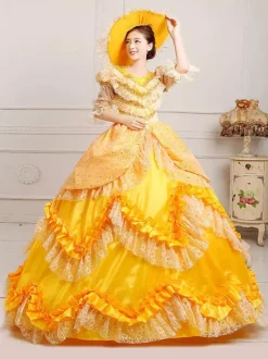 Robe de soirée vintage pour femme tenue de cour noble victorienne costume de cosplay robe de bal