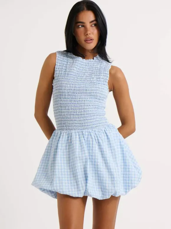 Robe d'été rose élégante mini-robe sans manches à col rond idéale pour une soirée en amoureux