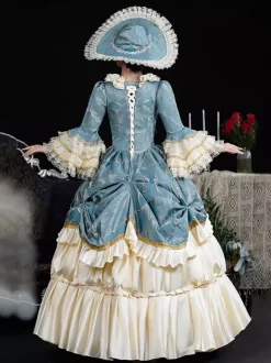 Robe femme rococo Vêtements femme vintage Polyester Jacquard