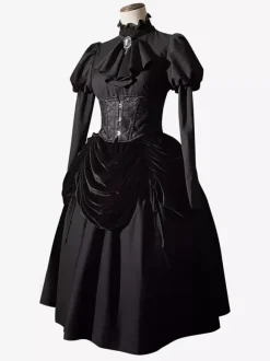 Robe gothique Lolita Moonlight Castle Countess Victoria Dark Palace Style Cosplay costumes