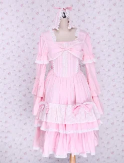 Robe gotique de Lolita noire en coton Déguisements