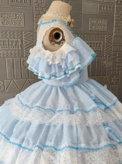 Robe Hime Lolita en polyester sans manches pull romantique costume Sweet Rocco fête Lolita JSK