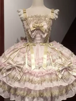 Robe Lolita gothique noire à volants robe courte Lolita à lacets avec coiffe
