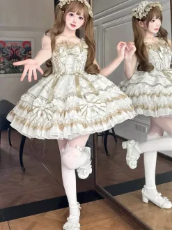 Robe Lolita gothique noire à volants robe courte Lolita à lacets avec coiffe