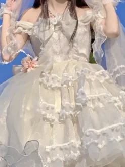 Robe Lolita pull sans manches en polyester Kuro Lolita