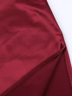 Robe longue en dentelle style corset pour femme - Robe moulante drapée et froncée - Tenues de soirée printanières 2026
