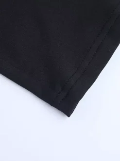 Robe longue maxi à col bénitier pour femme - Robe moulante noire élégante avec bordure en dentelle - Tenue de cocktail pour les soirées de printemps 2026
