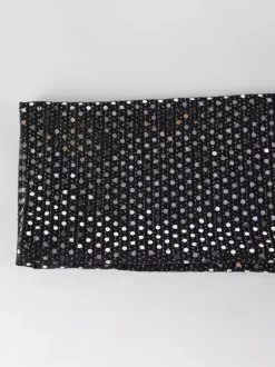 Robe longue moulante à sequins scintillants et froncés pour femme - Robe noire à col bateau et manches longues - Soirée de gala du printemps 2026
