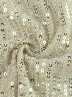 Robe longue nuisette à sequins scintillants pour femme - Robe moulante glamour à fines bretelles - Soirée en boîte de nuit printanière 2026