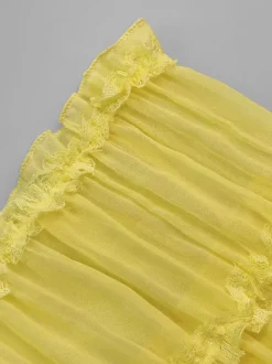 Robe longue plissée dos nu à col halter pour femme - Robe d'été bohème à volants sans manches et froncée dans le dos - Idéale pour la plage - Événement estival 2026