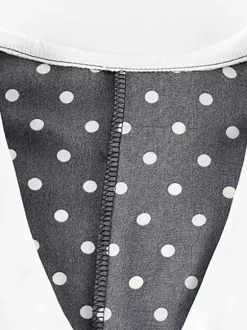 Robe longue à pois pour femme - Robe crayon moulante noire vintage à col Claudine - Idéale pour une soirée d'été (2026)