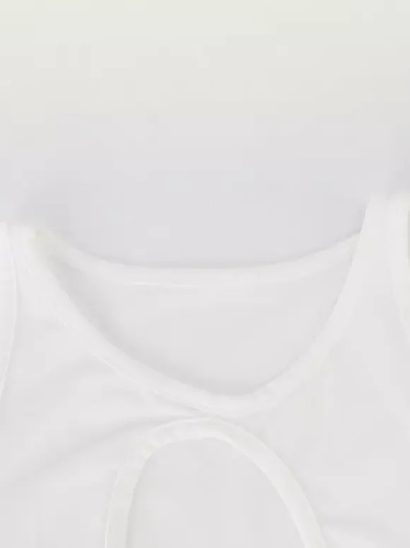 Robe longue sexy sans manches à découpes pour soirée 2026