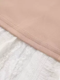 Robe longue sirène sans manches en dentelle avec bustier pour femme 2026