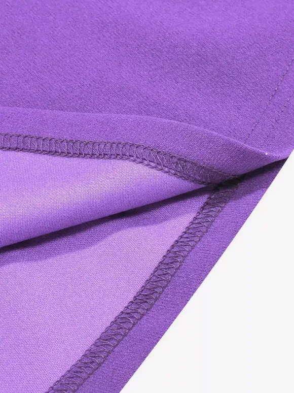 Robe midi vintage années 50 avec cape pour femme coupe trapèze style patineuse - Idéale pour une soirée rétro d'été 2026