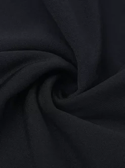 Robe mini à col carré et n艙ud papillon pour femme - Manches longues noires contrastées et élégantes - Style Audrey - Tenue de soirée printemps 2026