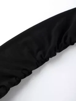 Robe moulante mini à épaules dénudées ourlet bouffant et froncée manches longues collection femme 2026