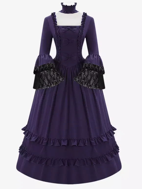 Robe Renaissance victorienne costume médiéval vintage vêtements d'Halloween gothiques pour femmes