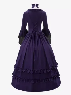 Robe Renaissance victorienne costume médiéval vintage vêtements d'Halloween gothiques pour femmes