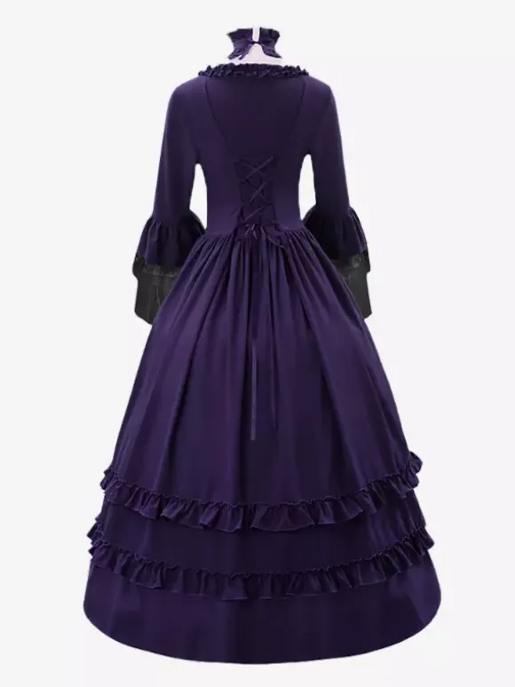Robe Renaissance victorienne costume médiéval vintage vêtements d'Halloween gothiques pour femmes