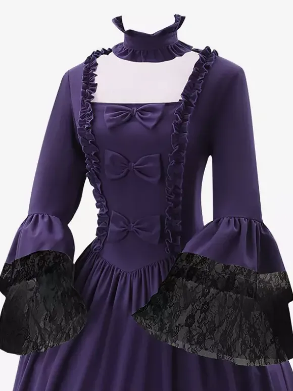 Robe Renaissance victorienne costume médiéval vintage vêtements d'Halloween gothiques pour femmes
