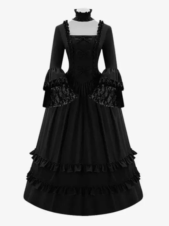 Robe Renaissance victorienne costume médiéval vintage vêtements d'Halloween gothiques pour femmes