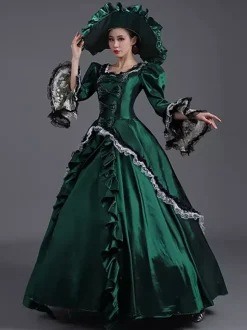 Robe rococo rétro des années 1800 pour femme robe de bal masquée robe de costume victorienne