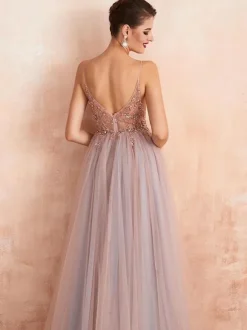 Robes de demoiselle d'honneur trapèze longueur au sol fermeture éclair en mousseline de soie robe de soirée de mariage
