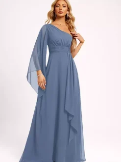 Robes de demoiselle d'honneur en mousseline de soie robe de bal longueur au sol robe de soirée de mariage