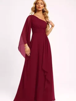 Robes de demoiselle d'honneur en mousseline de soie robe de bal longueur au sol robe de soirée de mariage