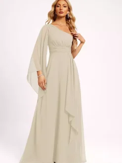 Robes de demoiselle d'honneur en mousseline de soie robe de bal longueur au sol robe de soirée de mariage