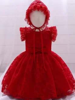 Robes de demoiselle d'honneur blanches robes d'occasion spéciale dentelle blanche sans manches col bijou robes de demoiselle d'honneur