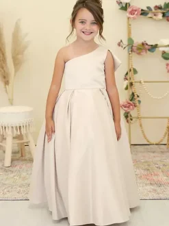 Robes de demoiselle d'honneur de mariage Robes d'occasion spéciale Jonquille Noeuds sans manches