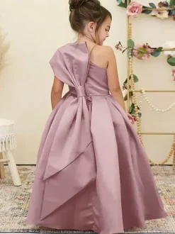 Robes de demoiselle d'honneur de mariage Robes d'occasion spéciale Jonquille Noeuds sans manches