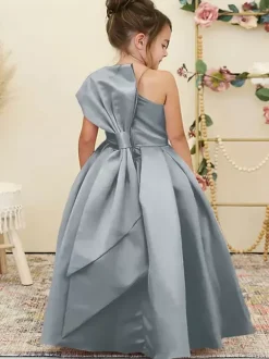 Robes de demoiselle d'honneur de mariage Robes d'occasion spéciale Jonquille Noeuds sans manches