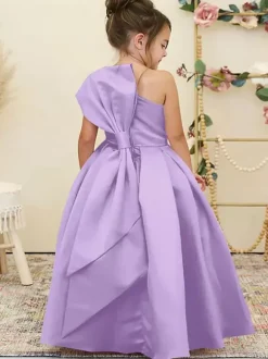 Robes de demoiselle d'honneur de mariage Robes d'occasion spéciale Jonquille Noeuds sans manches